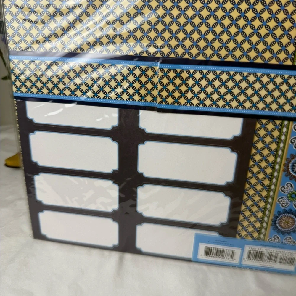 NWT Vera Bradley Bali Blue Pocket Folders Retired Rare